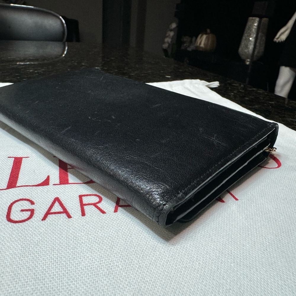 Authentic Valentino Marudini Black leather wallet & Giorgio Armani Red pouch - Picture 8 of 16